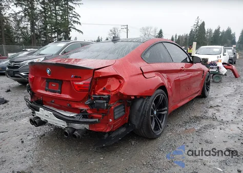 2016 BMW M4 z USA, uszkodzony, nr VIN WBS3R9C58GK337005